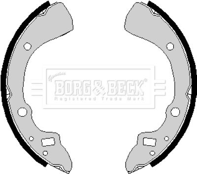 BORG & BECK Комплект тормозных колодок BBS6166